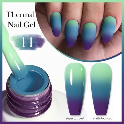 Thermal gel nail polish ombre - thermal,