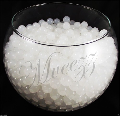 White water beads aqua - white,