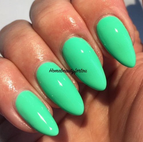 Bluesky gel nail polish - bluesky, green